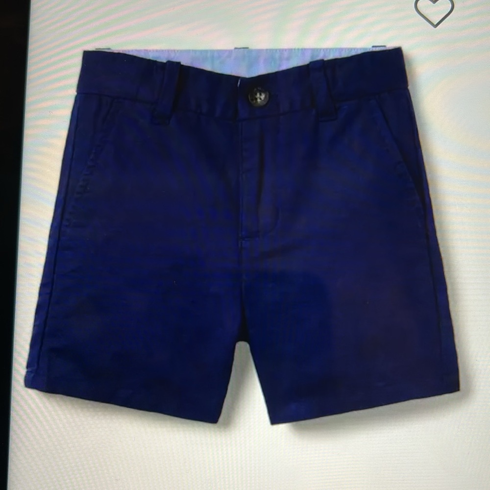 NWT Janie & Jack Navy Linen Shorts, 7